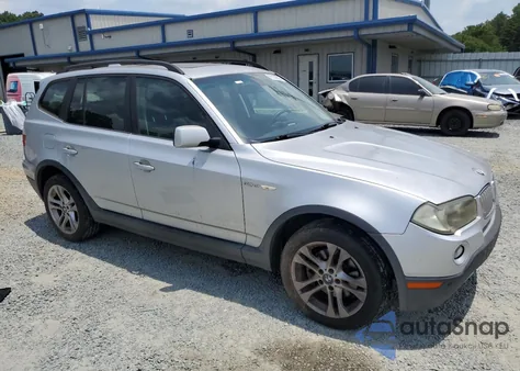 2007 BMW X3 3.0Si из США, поврежденный, VIN WBXPC93467WF09595